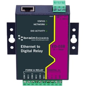 Brainboxes ED-038 Ethernet to Digital IO Relay