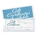 Adams GFTC1 Gift Certificates w/Envelopes, 8 x 3 2/5, White/Canary, 25/Book ABFGFTC1