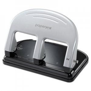 PaperPro 2240 inPRESS Three-Hole Punch, 40-Sheet Capacity, Black/Silver ACI2240