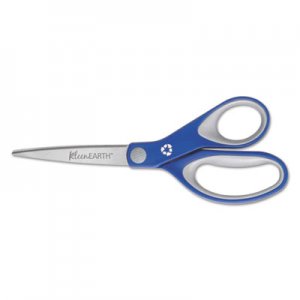 Westcott 15554 Straight KleenEarth Soft Handle Scissors, 8" Long, Blue/Gray ACM15554