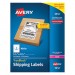 Avery 5912 Shipping Labels w/Ultrahold Ad & TrueBlock, Laser, 5 1/2 x 8 1/2, White, 500/Box AVE5912