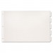 Cardinal 84812 Paper Insertable Dividers, 5-Tab, 11 x 17, White Paper/Clear Tabs CRD84812
