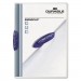 Durable DBL226307 Swingclip Polypropylene Report Cover, Letter Size, Clear/Dark Blue Clip, 25/Box 2263-07