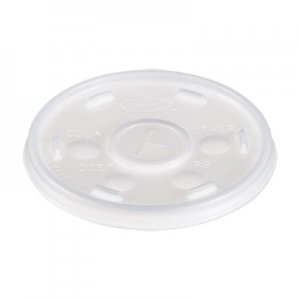 Dart DCC10SL Plastic Cold Cup Lids, Fits 10oz Cups, Translucent, 1000/Carton