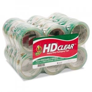 Duck 393730 Heavy-Duty Carton Packaging Tape, 1.88" x 55yds, Clear, 24/Pack DUC393730