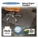 ES Robbins 143012 Natural Origins Chair Mat With Lip For Hard Floors, 45 x 53, Clear ESR143012