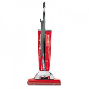 Sanitaire EURSC899H Widetrack Commercial Upright Vacuum w/Vibra Groomer, 16" Path, 18.5lb, Red