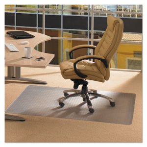Floortex PF1115225EV Cleartex Advantagemat Phthalate Free PVC Chair Mat for Low Pile Carpet, 60 x 48 FLRPF1115225EV