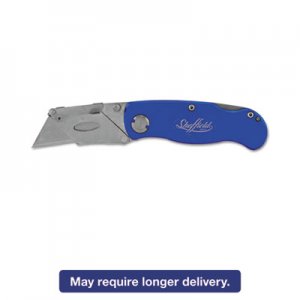 Great Neck 12113 Sheffield Folding Lockback Knife, 1 Utility Blade, Blue GNS12113