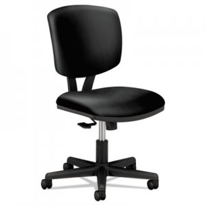 HON 5703SB11T Volt Series Task Chair with Synchro-Tilt, Black Leather HON5703SB11T