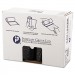 Inteplast Group IBSS404822K High-Density Can Liner, 40 x 48, 45gal, 22mic, Black, 25/Roll, 6 Rolls/Carton