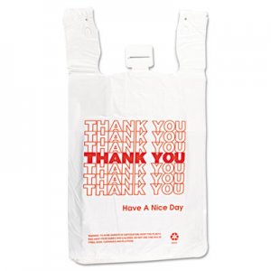 Inteplast Group IBSTHW2VAL T-Shirt Thank You Bag, 12 x 7 x 23, 14 Microns, White, 500/Carton