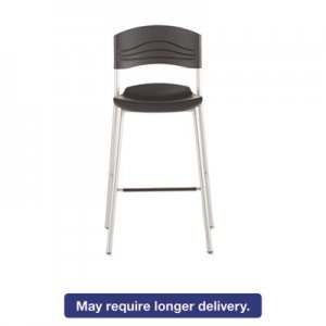 Iceberg 64527 CafeWorks Bistro Stool, Blow Molded Polyethylene, Graphite/Silver ICE64527