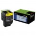 Lexmark 70C10Y0 70C10Y0 Toner (LEX-701Y) 1000 Page-Yield,Yellow LEX70C10Y0