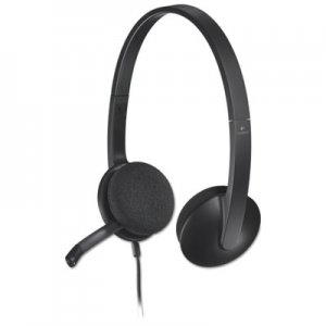 Logitech 981000507 H340 Corded Headset, USB, Black LOG981000507