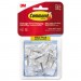 Command MMM17067CLR9ES Clear Hooks and Strips, Plastic/Wire, Small, 9 Hooks with 12 Adhesive Strips per Pack