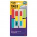 Post-it Tabs MMM686VAD2 Tabs Value Pack, 1" and 2", Aqua/Lime/Red/Yellow, 114/PK 686-VAD2