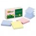 Post-it Greener Notes MMMR330RP6AP Recycled Pop-up Notes, 3 x 3, Assorted Helsinki Colors, 100-Sheet, 6/Pack R330RP
