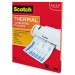 Scotch MMMTP3854100 Letter Size Thermal Laminating Pouches, 3 mil, 11 1/2 x 9, 100 per Pack TP3854-100