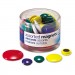 Officemate 92500 Assorted Magnets, Circles, Assorted Sizes and Colors, 30 per Tub OIC92500