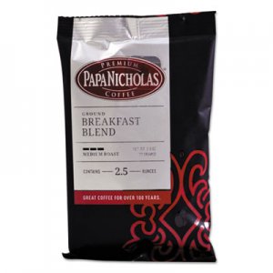 PapaNicholas Coffee 25184 Premium Coffee, Breakfast Blend, 18/Carton PCO25184