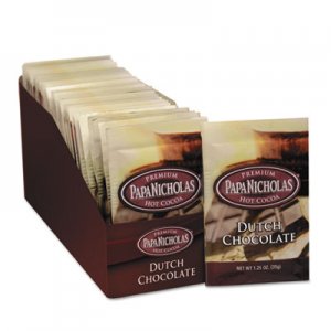 PapaNicholas Coffee 79224 Premium Hot Cocoa, Dutch Chocolate, 24/Carton PCO79224