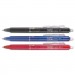 Pilot 31467 FriXion Clicker Erasable Gel Ink Retractable Pen, Assorted Ink, .7mm, 3/Pack PIL31467