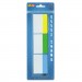 Redi-Tag 31080 Write-On Self-Stick Index Tabs, 1 1/2 x 2, Blue, Green, Yellow, 30/Pack RTG31080