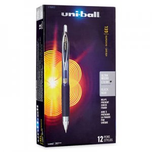 Uni-Ball 1790922 207 Signo Ultra Series, .38mm, Black, Dozen SAN1790922
