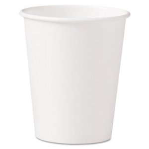 Dart SCC370W Polycoated Hot Paper Cups, 10 oz, White