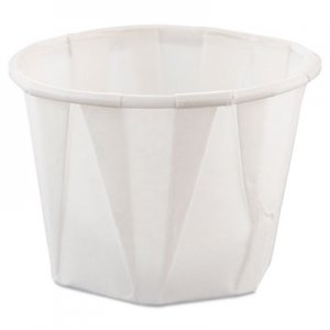 Dart SCC100 Paper Portion Cups, 1oz, White, 250/Bag, 20 Bags/Carton