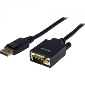 StarTech.com DP2VGAMM6B 6 ft DisplayPort to VGA Adapter Converter Cable - DP to VGA 1920x1200 - Black