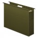 Pendaflex PFX09217 SureHook Hanging Pocket File, Letter Size, 1/5-Cut Tab, Standard Green, 4/Pack