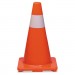 Tatco 25500 Traffic Cone, 18h x 10w x 10d, Orange/Silver TCO25500