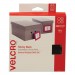 VELCRO Brand VEK91823 Sticky-Back Fasteners, Removable Adhesive, 0.75" dia, Black, 200/Box