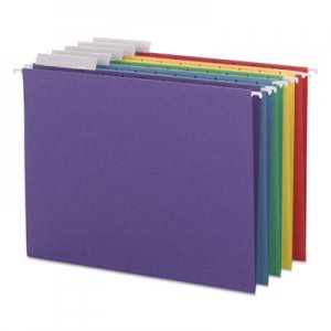Smead SMD64020 Color Hanging Folders with 1/3-Cut Tabs, 11 Pt. Stock, Assorted Colors, 25/BX