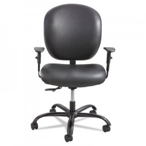 Safco 3391BV Alday Series Intensive Use Chair, Vinyl Back, Vinyl Seat, Black SAF3391BV