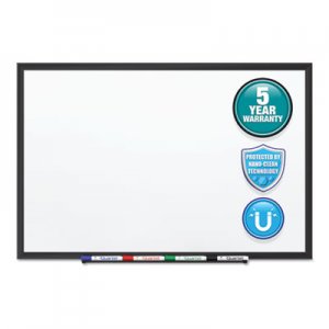 Quartet QRTSM538B Classic Series Nano-Clean Dry Erase Board, 96 x 48, Black Aluminum Frame