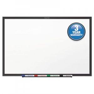Quartet QRTS534B Classic Series Melamine Dry Erase Board, 48 x 36, White Surface, Black Frame