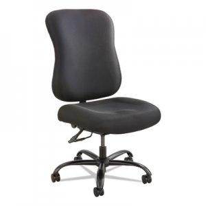 Safco 3590BL Optimus High Back Big & Tall Chair, 400-lb. Capacity, Black Fabric SAF3590BL