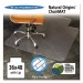 ES Robbins 143002 Natural Origins Chair Mat With Lip For Hard Floors, 36 x 48, Clear ESR143002