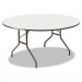 Iceberg 55267 Premium Wood Laminate Folding Table, 60 Dia. x 29h, Gray Top/Charcoal Base ICE55267