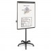 MasterVision EA4800055 Silver Easy Clean Dry Erase Mobile Presentation Easel, 44" to 75-1/4" High BVCEA4800055