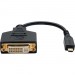 Tripp Lite P132-06N-MICRO Micro HDMI Male ( Type D ) to DVI-D Female Adapter, 6 Inch