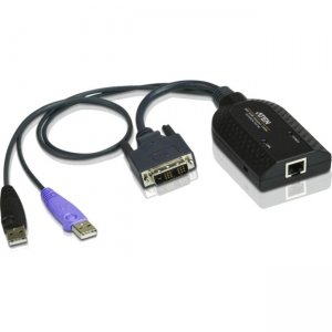 Aten KA7166 DVI USB Virtual Media KVM Adapter Cable with Smart Card Reader (CPU Module)