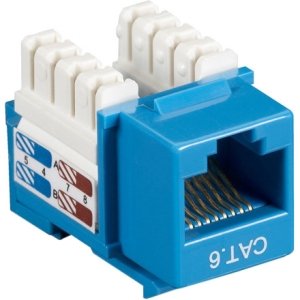 Black Box CAT6J-BL CAT6 Value Line Keystone Jack, Blue