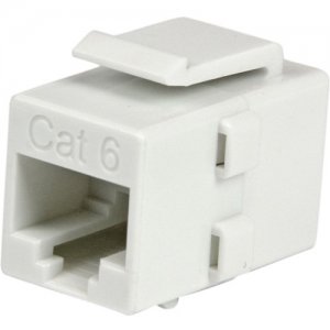 StarTech.com C6KEYCOUPLWH White Cat 6 RJ45 Keystone Jack Network Coupler - F/F