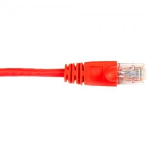 Black Box CAT6PC-004-RD CAT6 Value Line Patch Cable, Stranded, Red, 4-ft. (1.2-m)