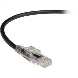 Black Box C6PC70-BK-03 GigaTrue 3 CAT6 550-MHz Lockable Patch Cable (UTP), Black, 3-ft. (0.9-m