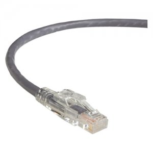 Black Box C6PC70-GY-20 GigaTrue 3 CAT6 550-MHz Lockable Patch Cable (UTP), Gray, 20-ft. (6.0-m